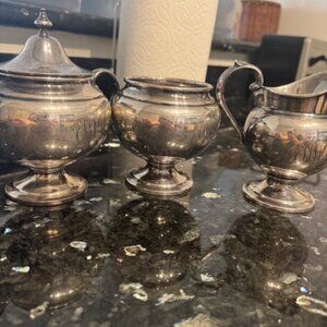 Gorham Sterling Silver Creamer/Sugar/waste bowl set -- Lot of 3
